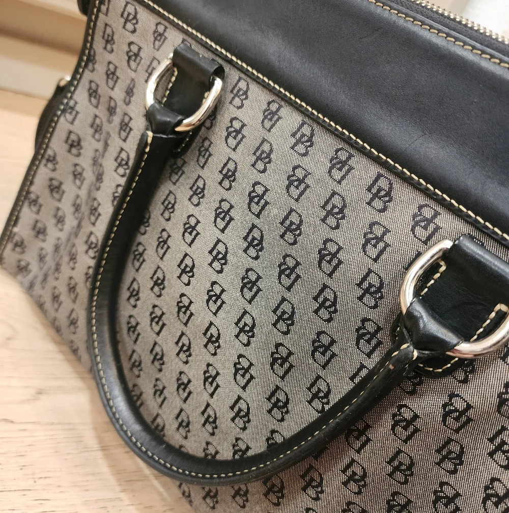 Dooney & Bourke Signature Jacquard Double Pocket Tote